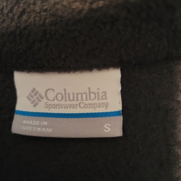 Columbia Navy Blue Fleece Vest Size S Layering Winter Cozy Warm - Picture 4 of 6